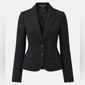 Express Design Studio Black Tailored Blazer Women’s 0 Business Jacket Two Button